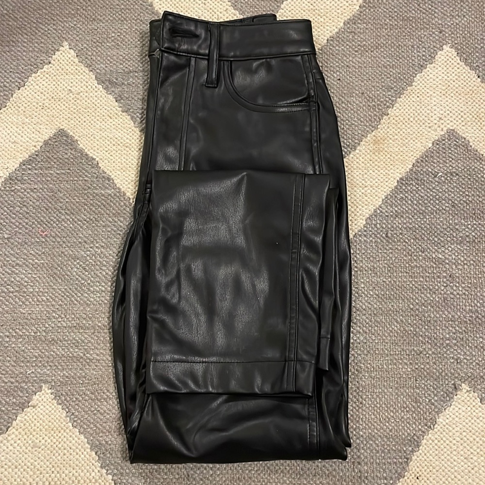 Vegan leather pants